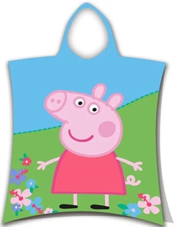 Badeponcho - Børnehåndklæde - Gurli gris - 50x115 cm - 100% Bomuld
